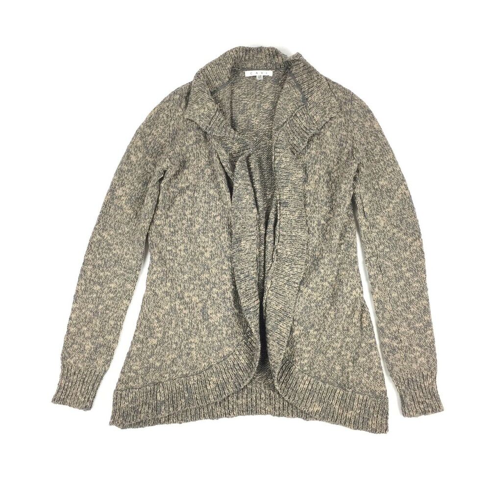 CAbi Swear By Sweater Marled Open Cardigan Sweater
